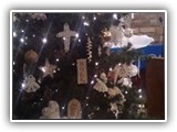 Our Christmas Tree is decorated with handmade decorations for the Christmas Season