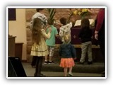 The children brought palm branches to adorn the altar, while the bells lay waiting for the bell choir to bring us beautiful music!